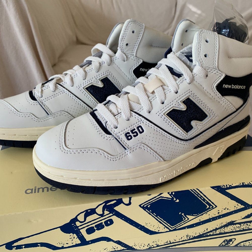 Aime Leon Dore New Balance 650 Navy  mens 6.5 womens 7.5/ 8